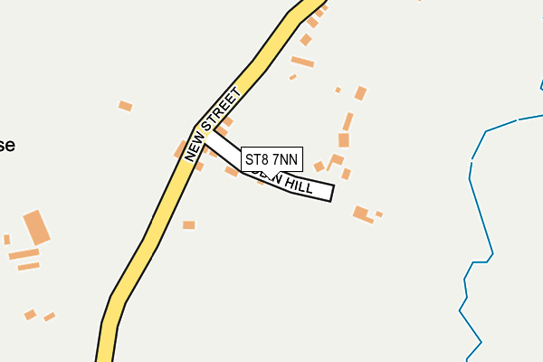ST8 7NN map - OS OpenMap – Local (Ordnance Survey)
