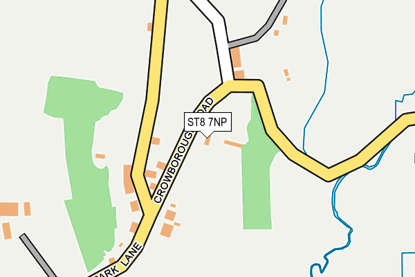 ST8 7NP map - OS OpenMap – Local (Ordnance Survey)