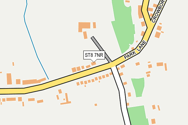 ST8 7NR map - OS OpenMap – Local (Ordnance Survey)