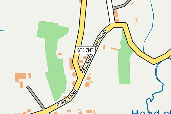 ST8 7NT map - OS OpenMap – Local (Ordnance Survey)