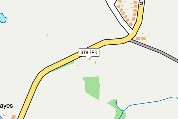 ST8 7PR map - OS OpenMap – Local (Ordnance Survey)