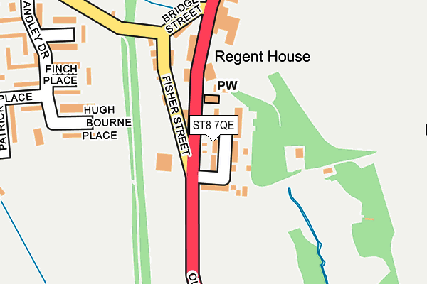 ST8 7QE map - OS OpenMap – Local (Ordnance Survey)