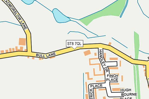 ST8 7QL map - OS OpenMap – Local (Ordnance Survey)