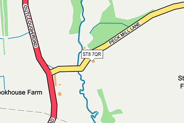 ST8 7QR map - OS OpenMap – Local (Ordnance Survey)