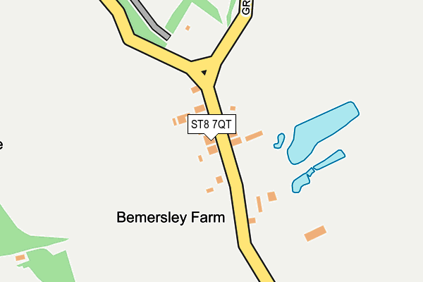 ST8 7QT map - OS OpenMap – Local (Ordnance Survey)