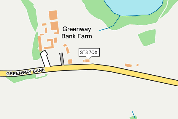 ST8 7QX map - OS OpenMap – Local (Ordnance Survey)