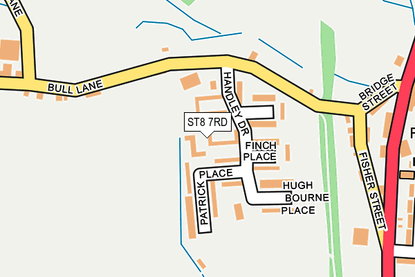 ST8 7RD map - OS OpenMap – Local (Ordnance Survey)