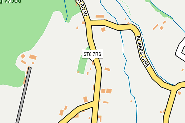 ST8 7RS map - OS OpenMap – Local (Ordnance Survey)