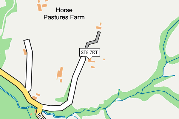 ST8 7RT map - OS OpenMap – Local (Ordnance Survey)