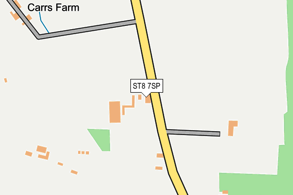 ST8 7SP map - OS OpenMap – Local (Ordnance Survey)