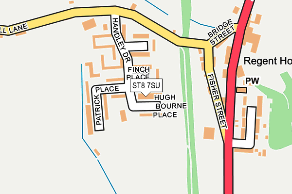 ST8 7SU map - OS OpenMap – Local (Ordnance Survey)
