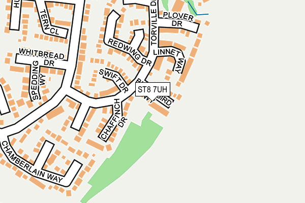 ST8 7UH map - OS OpenMap – Local (Ordnance Survey)