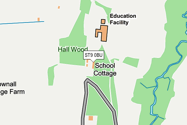 ST9 0BU map - OS OpenMap – Local (Ordnance Survey)