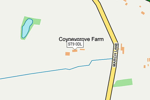 ST9 0DL map - OS OpenMap – Local (Ordnance Survey)