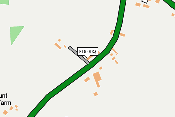 ST9 0DQ map - OS OpenMap – Local (Ordnance Survey)