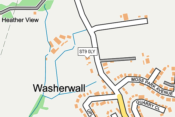 ST9 0LY map - OS OpenMap – Local (Ordnance Survey)