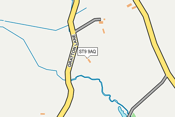 ST9 9AQ map - OS OpenMap – Local (Ordnance Survey)