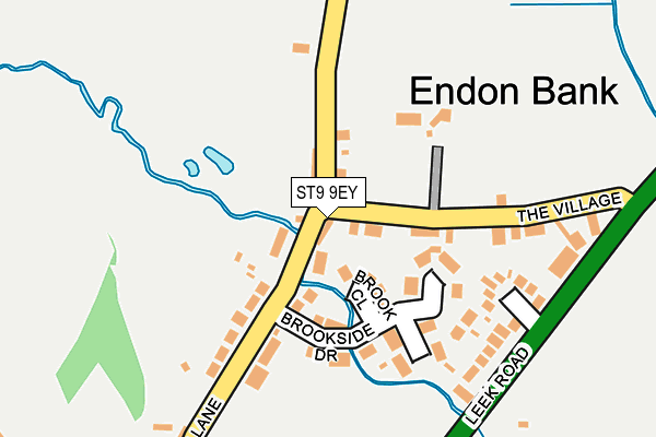 ST9 9EY map - OS OpenMap – Local (Ordnance Survey)