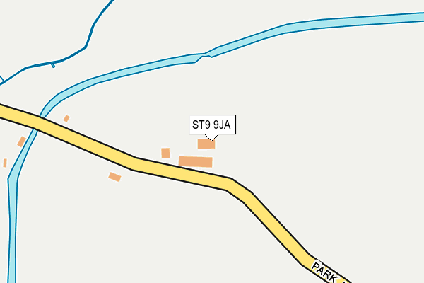 ST9 9JA map - OS OpenMap – Local (Ordnance Survey)
