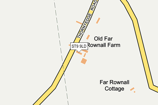 ST9 9LD map - OS OpenMap – Local (Ordnance Survey)