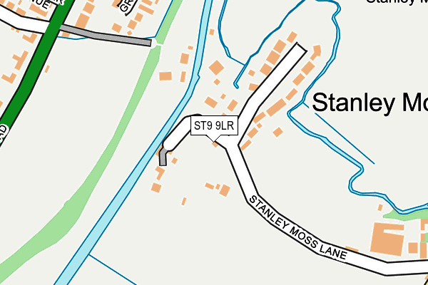 ST9 9LR map - OS OpenMap – Local (Ordnance Survey)