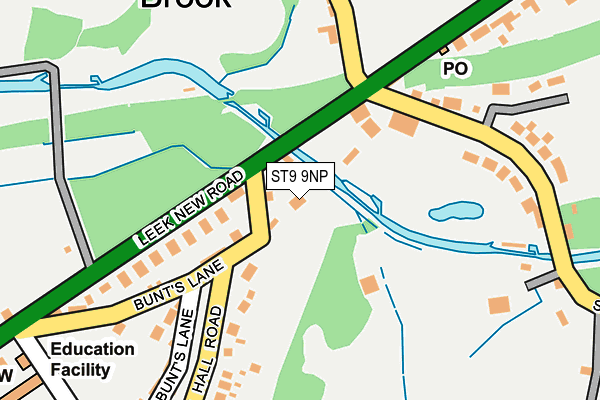 ST9 9NP map - OS OpenMap – Local (Ordnance Survey)