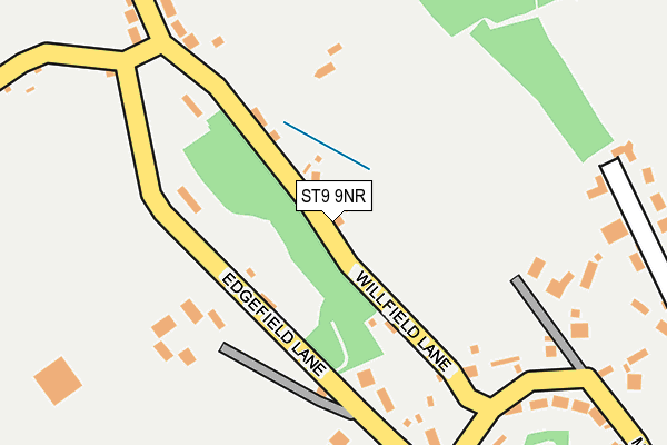 ST9 9NR map - OS OpenMap – Local (Ordnance Survey)