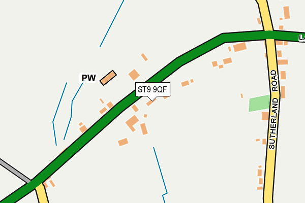 ST9 9QF map - OS OpenMap – Local (Ordnance Survey)