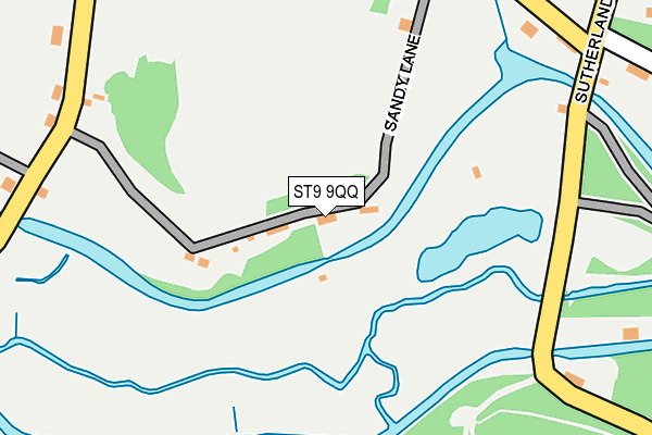 ST9 9QQ map - OS OpenMap – Local (Ordnance Survey)