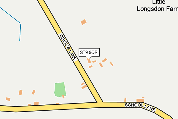 ST9 9QR map - OS OpenMap – Local (Ordnance Survey)