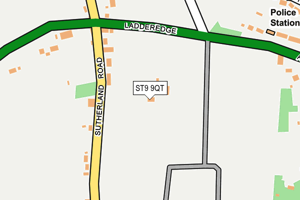 ST9 9QT map - OS OpenMap – Local (Ordnance Survey)