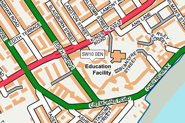 SW10 0EN map - OS OpenMap – Local (Ordnance Survey)