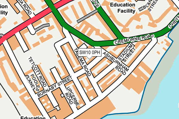 SW10 0PH map - OS OpenMap – Local (Ordnance Survey)