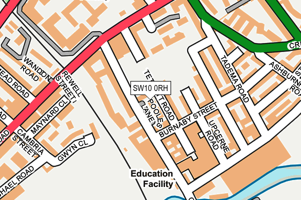 SW10 0RH map - OS OpenMap – Local (Ordnance Survey)