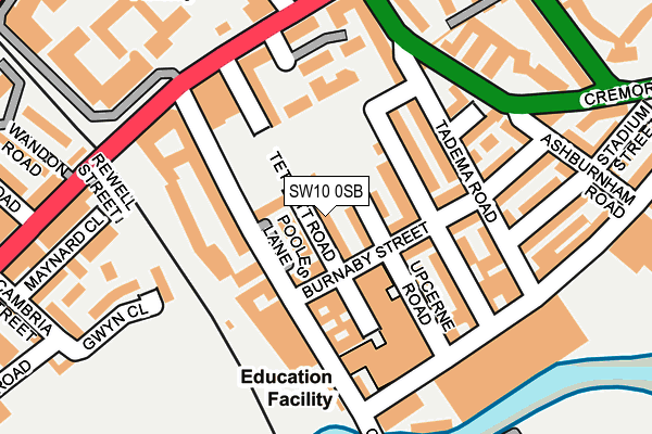 Map of 53 TETCOTT ROAD MANAGEMENT LIMITED at local scale