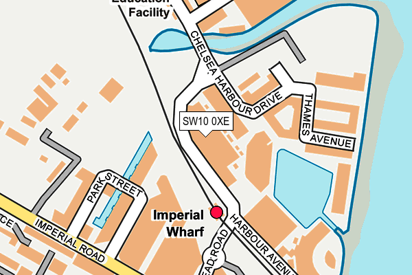 SW10 0XE map - OS OpenMap – Local (Ordnance Survey)