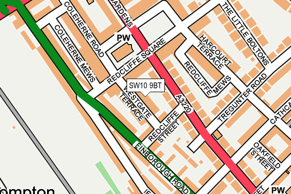 Map of 25 WESTGATE TERRACE LIMITED at local scale