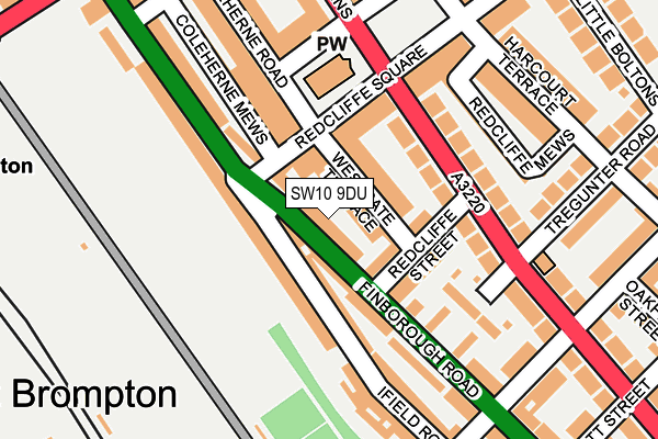 SW10 9DU map - OS OpenMap – Local (Ordnance Survey)