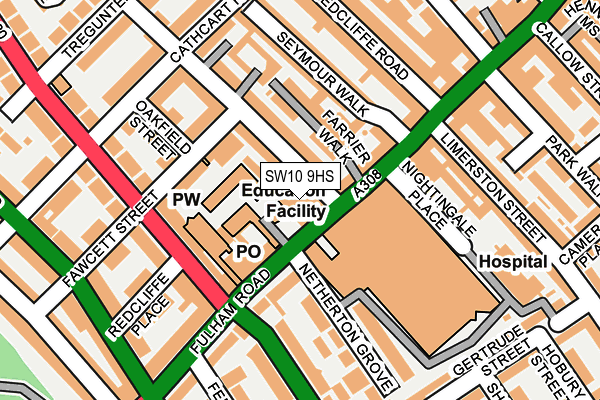 Map of PITCH 4 EQUITY BEWLEY STREET LTD at local scale