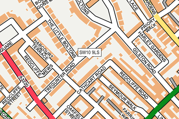 SW10 9LS map - OS OpenMap – Local (Ordnance Survey)