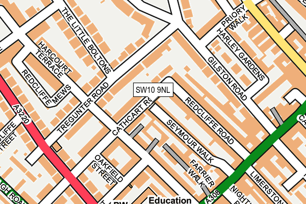 SW10 9NL map - OS OpenMap – Local (Ordnance Survey)