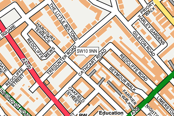 SW10 9NN map - OS OpenMap – Local (Ordnance Survey)