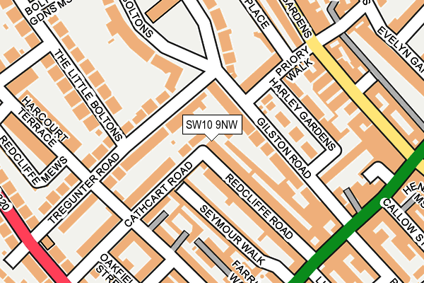 SW10 9NW map - OS OpenMap – Local (Ordnance Survey)