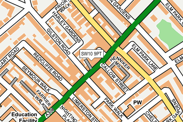 Map of 21 AND 22 STANHOPE GARDENS MANAGEMENT LIMITED at local scale