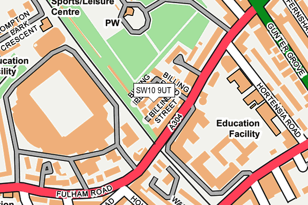 SW10 9UT map - OS OpenMap – Local (Ordnance Survey)