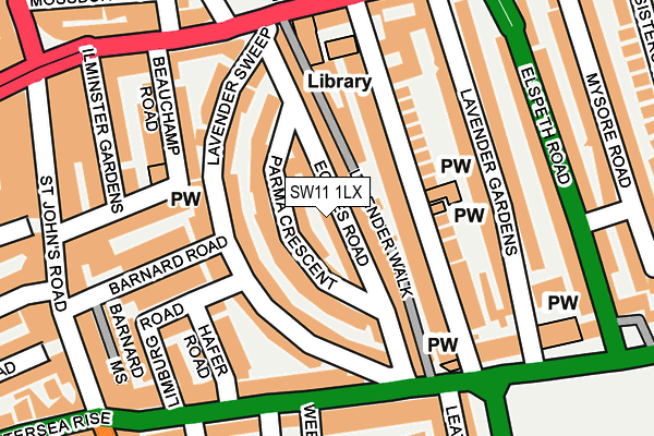 Map of 61 KENSINGTON GARDENS SQUARE LIMITED at local scale