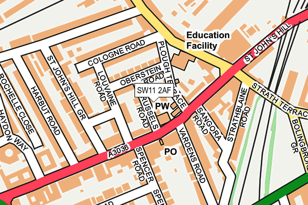Map of 14 BRUSSELS ROAD FREEHOLD LIMITED at local scale
