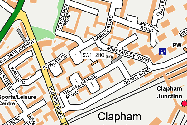 SW11 2HQ map - OS OpenMap – Local (Ordnance Survey)