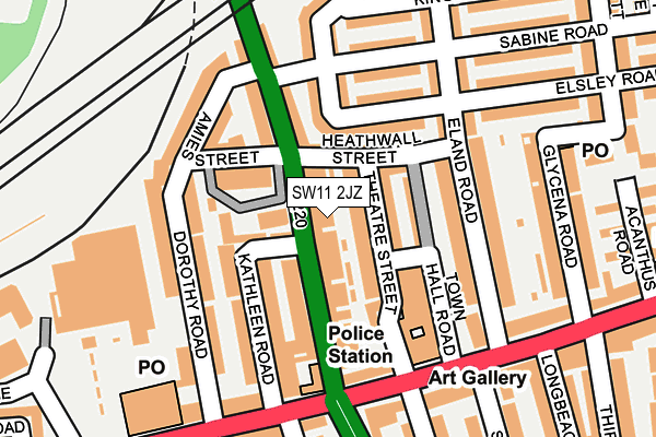 Map of LATCHMERE ROAD RESIDENTS MANAGEMENT COMPANY LIMITED at local scale
