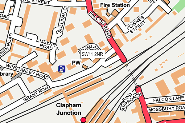 SW11 2NR map - OS OpenMap – Local (Ordnance Survey)